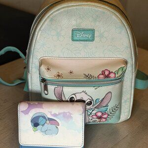 Loungefly Stitch Mini Backpack & Wallet